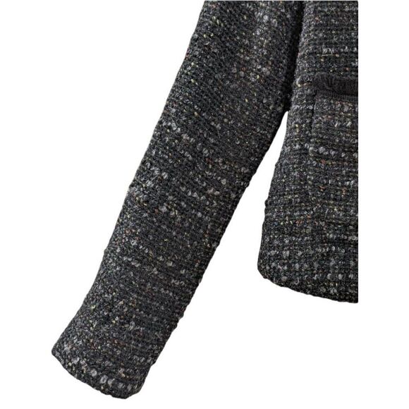 Vanessa Bruno LATVIA Women's Charcoal Grey Tweed Jacket Size 38 - Picture 10 of 12